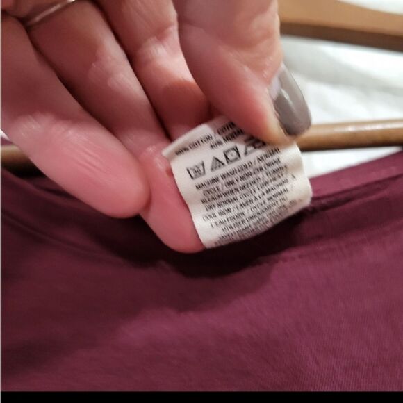 Victoria's Secret burgundy long sleeve night tee NWOT - Picture 6 of 8